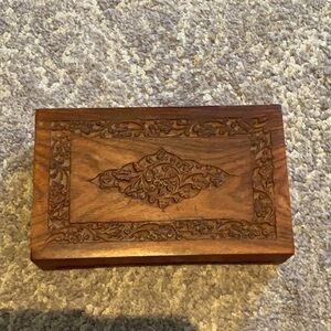 ✨Vintage Archana Crafts Hand Carved with  Jewellery or Trinket Box ✨